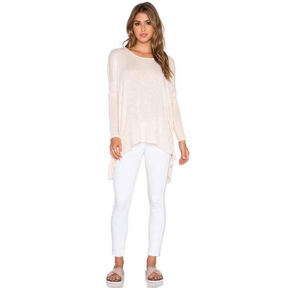 Free People - Shadows Hacci Twist Back Top in Alabaster Combo / Size XS38 - Picture 5 of 6